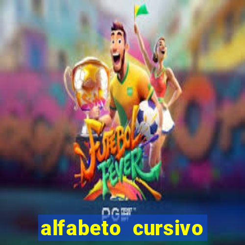 alfabeto cursivo pontilhado para imprimir pdf